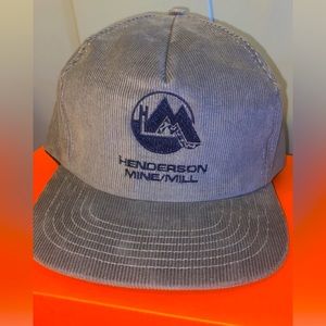 Vintage Henderson Mine/Mills Corduroy Hat